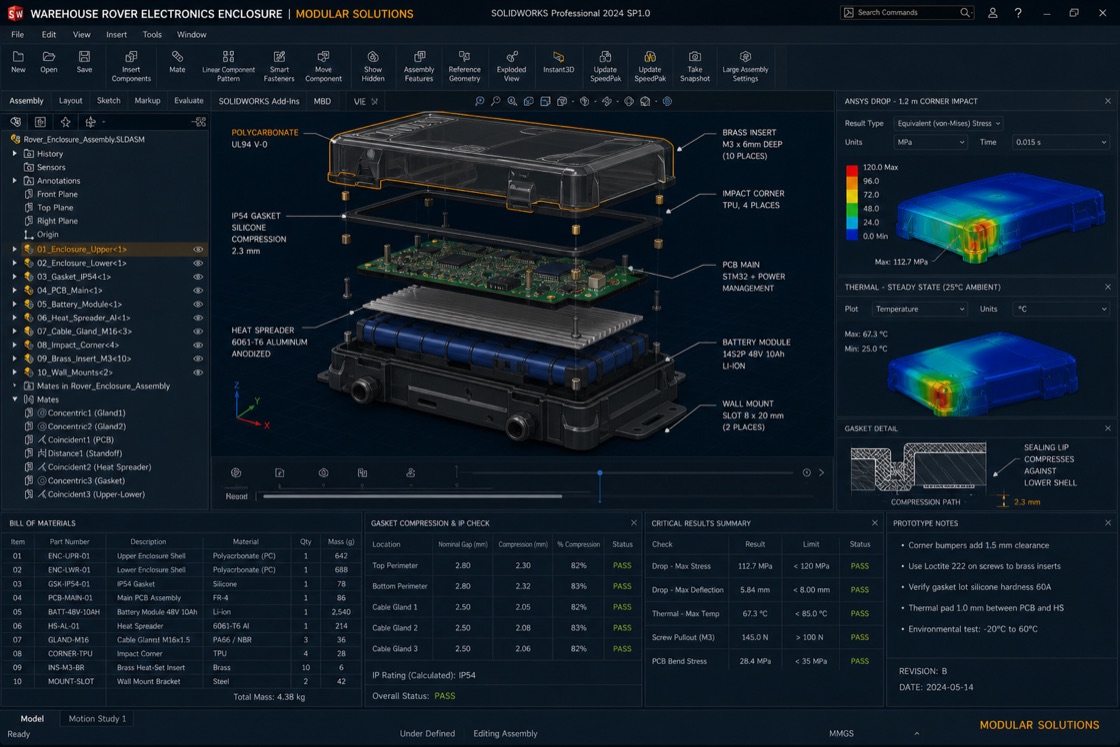 Warehouse Rover Electronics Enclosure preview