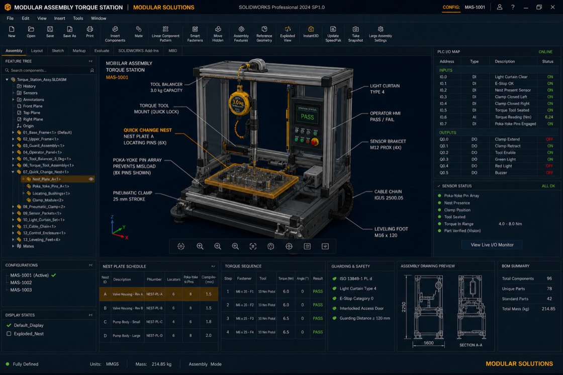 Modular Assembly Torque Station project visual