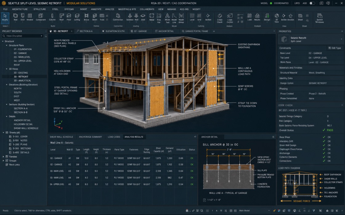 Seattle Split-Level Seismic Retrofit preview