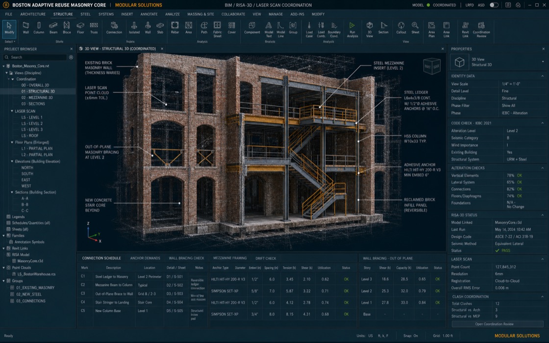 Boston Adaptive Reuse Masonry Core project visual