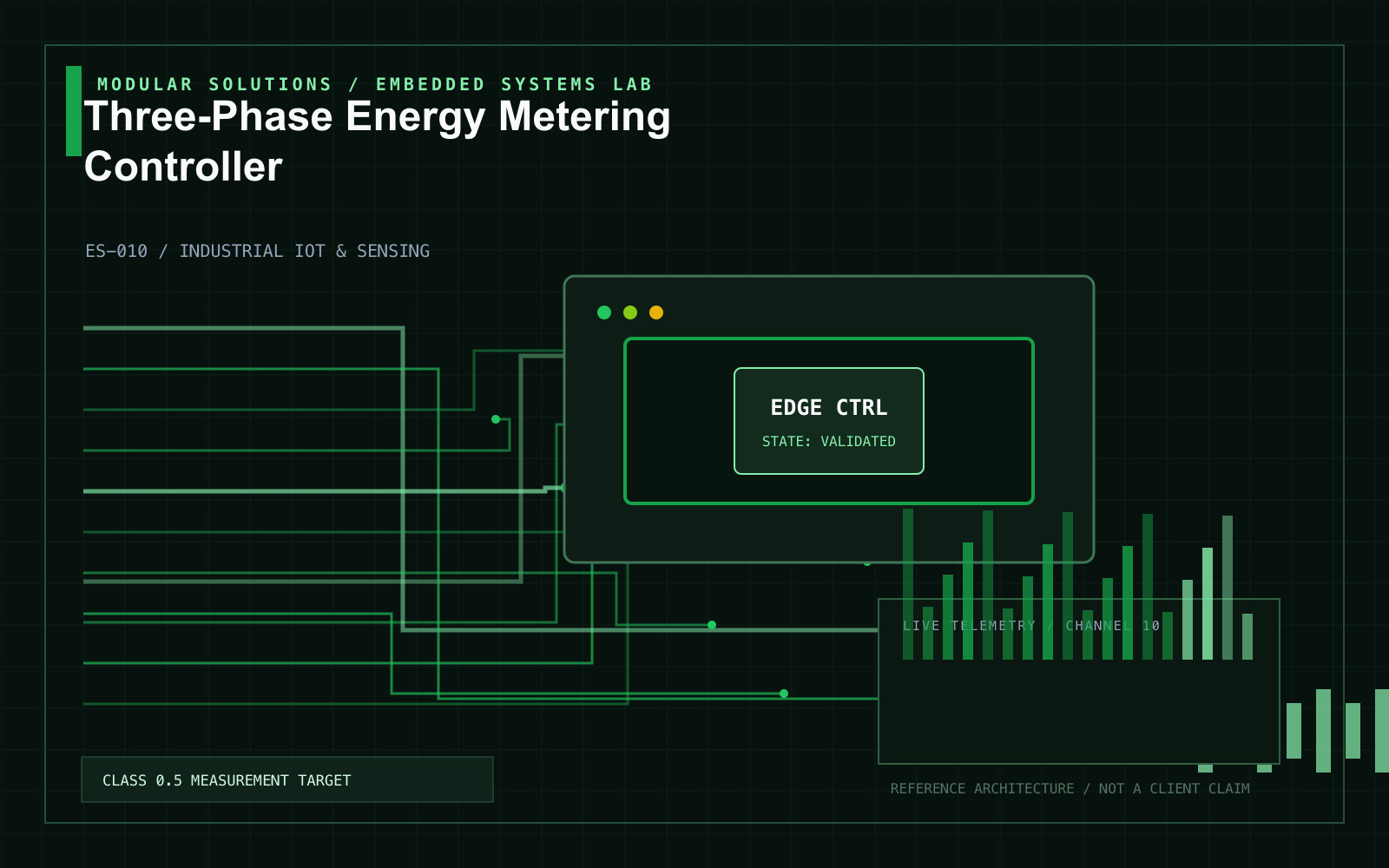 Three-Phase Energy Metering Controller project visual