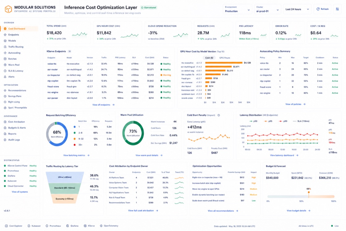 Inference Cost Optimization Layer project visual